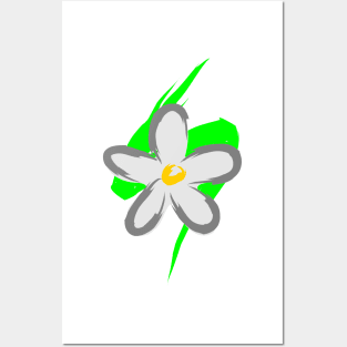 Abstract Daisy Posters and Art
